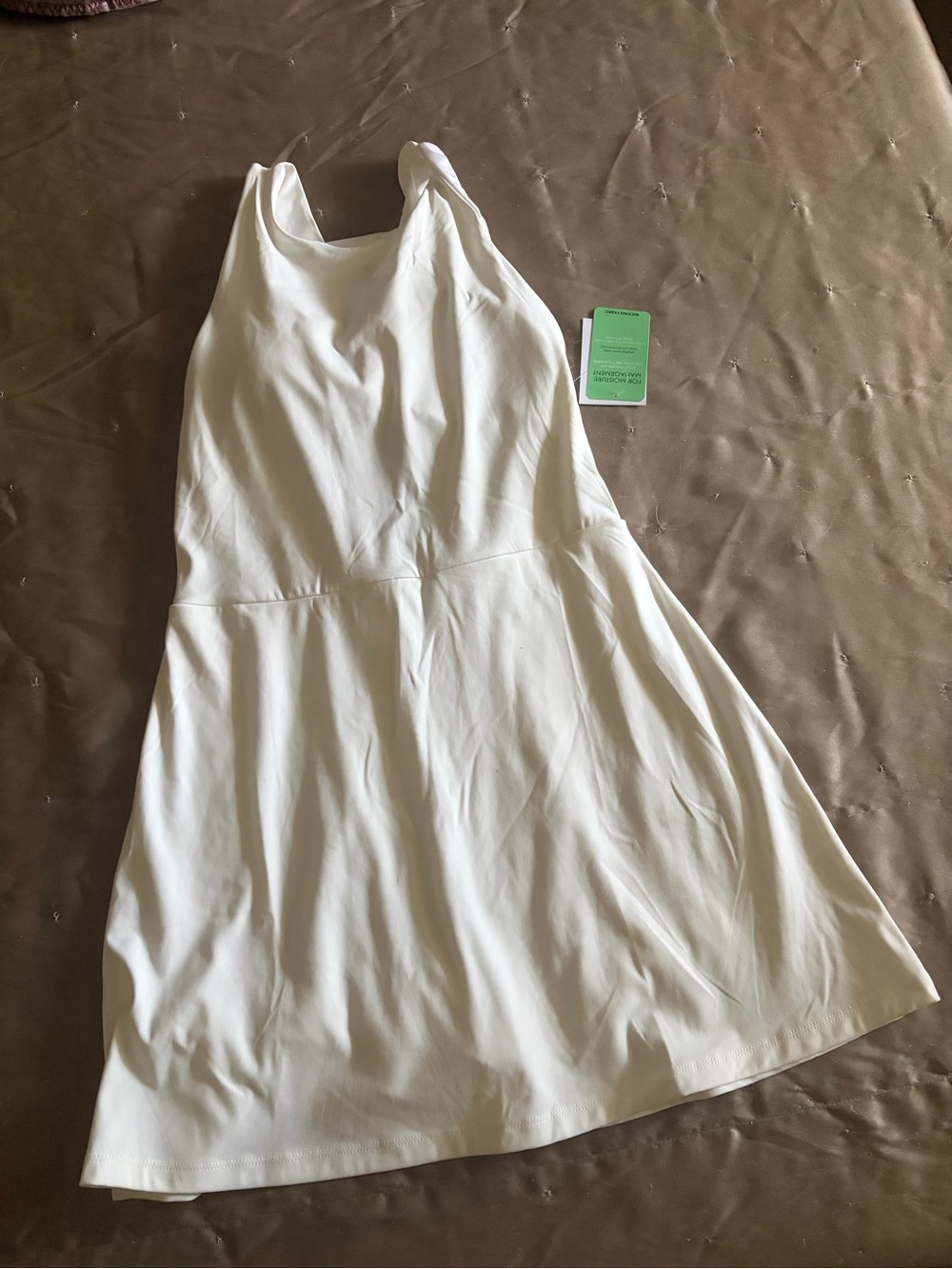 F21 White Tennis 🎾 Cross Back Dress Medium 🤍